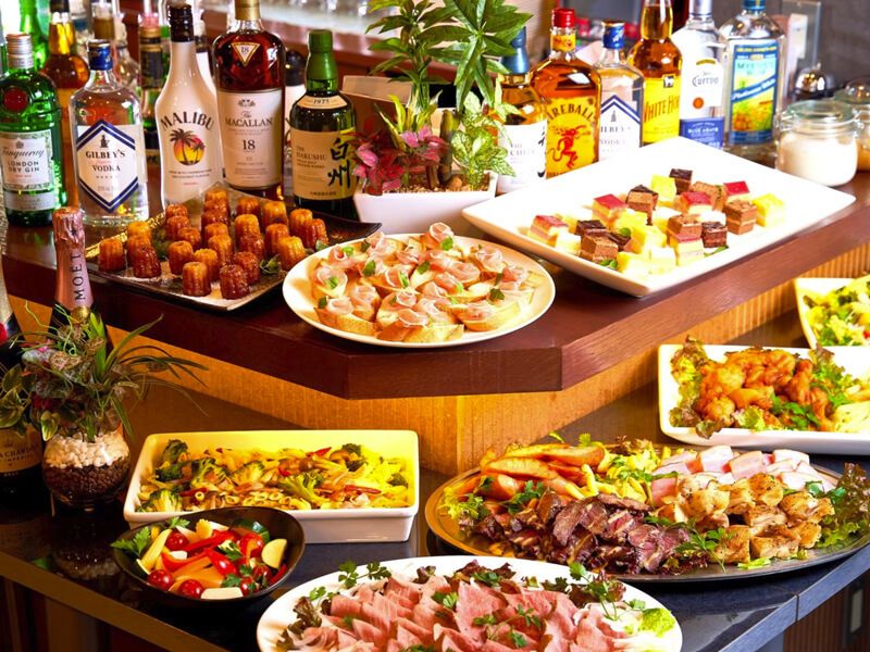 【プラチナお店貸切プラン】憧れのドンペリで乾杯付！ 3.5H飲み放題＆豪華特製ビュッフェ料理＊12品付 15,000円 ⇒ 12,000円 - カラオケ＆ダーツ付 - 恵比寿 貸切パーティー&カラオケ・ダーツ RAISE EBISU  - レイズ 恵比寿